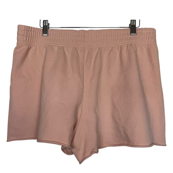 NWT Offline by Aerie Light Pink Throw-Back Fleece Shorts with Pockets - Large - Picture 2 of 7